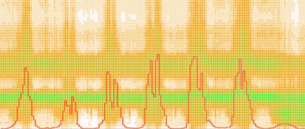 A visualisation of the sound of bees