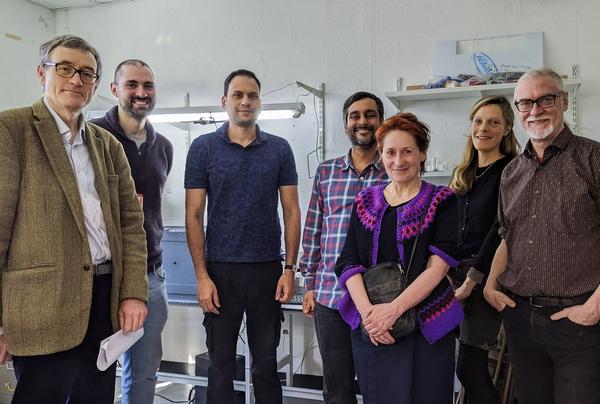 A photograph of the Beeing Human team in the lab