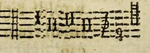 An engraving of early music